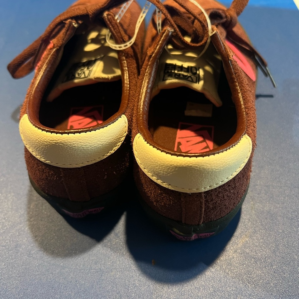 NEW Vans Off The Wall Sport Low Top Sneaker Pop Brown Pink Suede M 4 W 5.5 - Picture 3 of 5